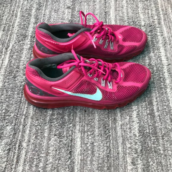 Nike Air Max 2014 Fuchsia Pink Running Shoes 555363-602 Size 9.5 - Picture 4 of 16